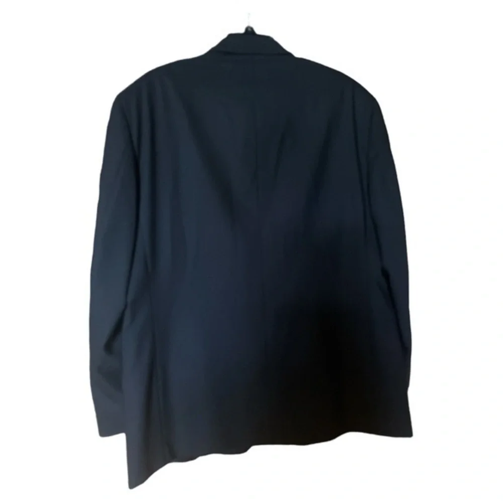 Vito‎ Rufolo Italy Vtg Wool Super 100s Suit Jacket Sport Coat Mens 44S Black